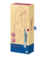 Серый вибратор Satisfyer A-Mazing 2 - 22,1 см. (Цвет: серый)