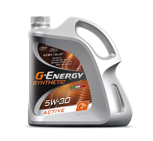 Масло G-Energy Synthetic Active 5W30 SL/CF A3/B4 (4л) синтетика