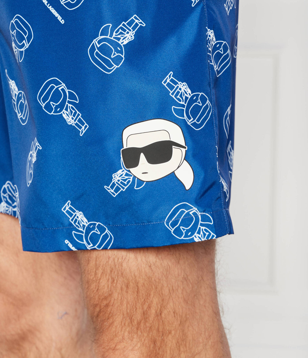 Шорты для плавания Karl Lagerfeld - голубой(241M2217)