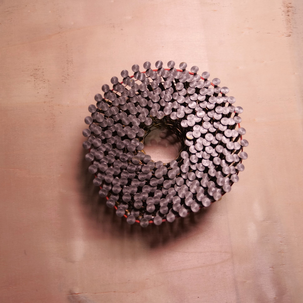 Барабанные гвозди по дереву тип CNW 25/50 BKRi (кольц. накат., 9000шт/уп)