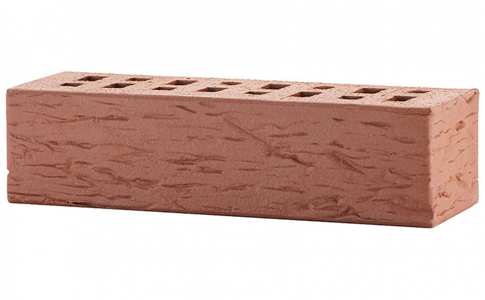 Кирпич клинкер ЛСР фасадный 0,71НФ Тёмно-красный «Эдинбург» береста М-300 250x85x65