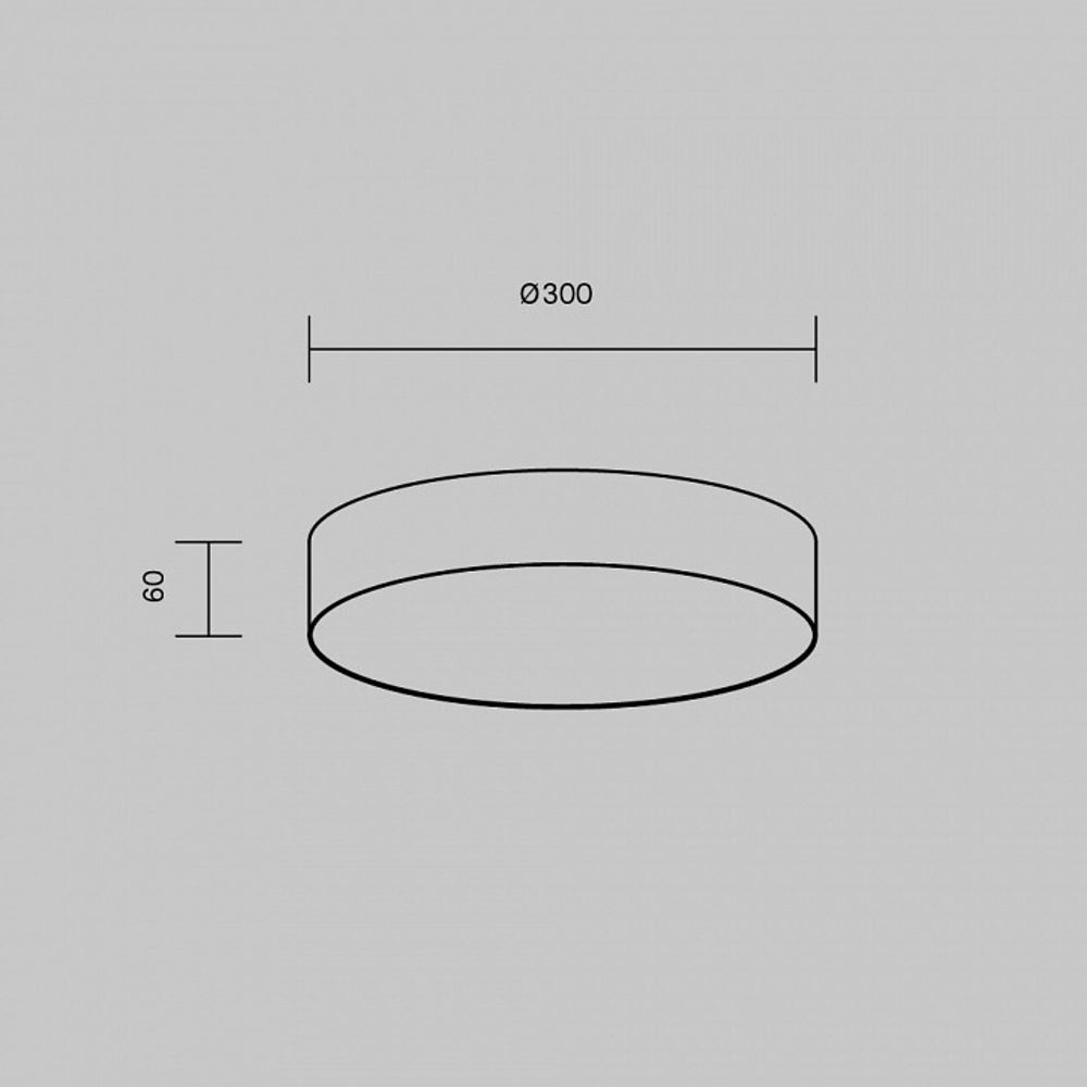 Накладной светильник Maytoni Zon C032CL-36W4K-RD-B