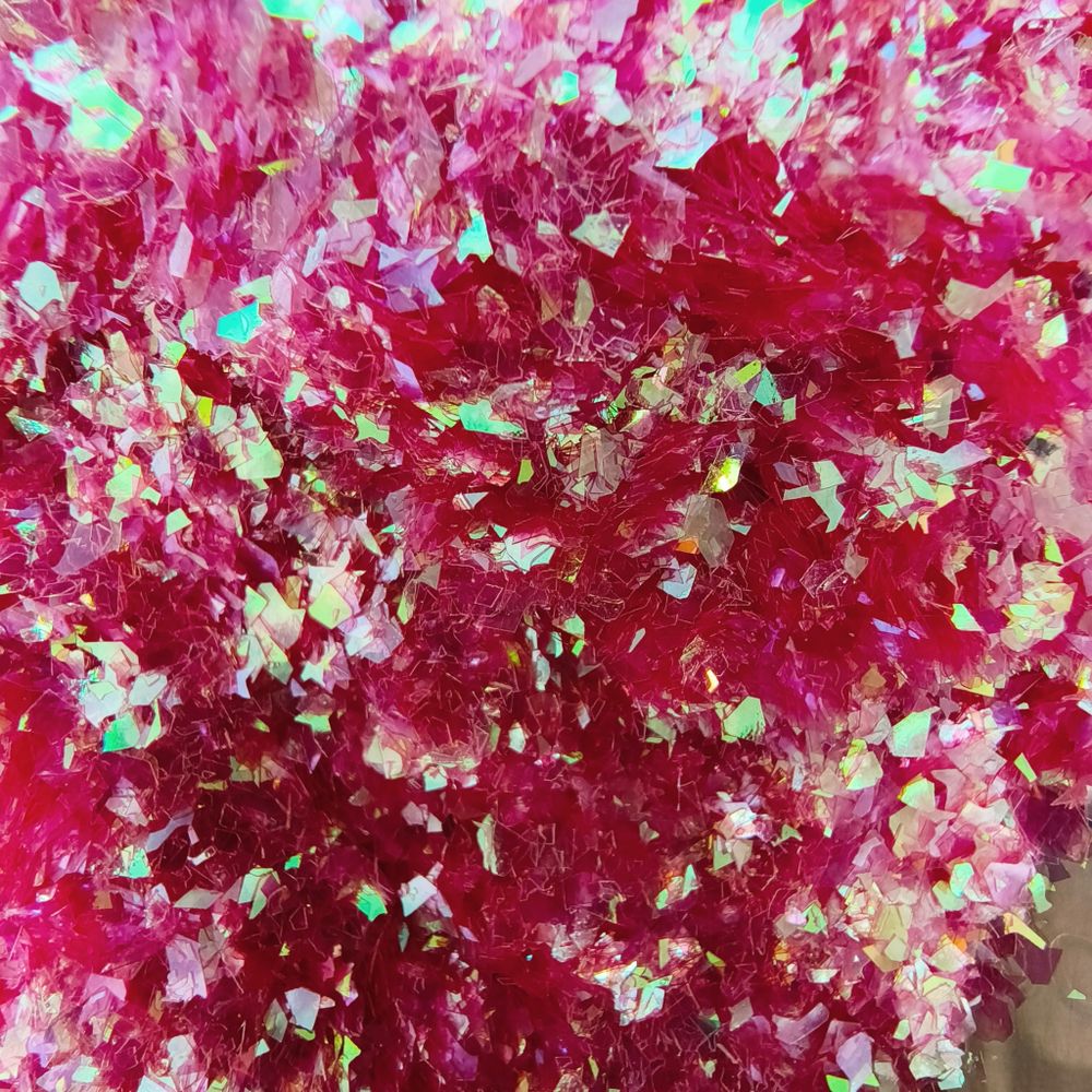 Хлопья Розовые перламутровые для дизайна ногтей, маникюра, бодиарта, макияжа...