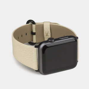 Ремешок для Apple Watch 44/45/46 mm из кожи теленка, молочного цвета