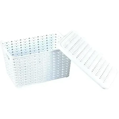 Шкатулка 5 л, Вязание, Белый