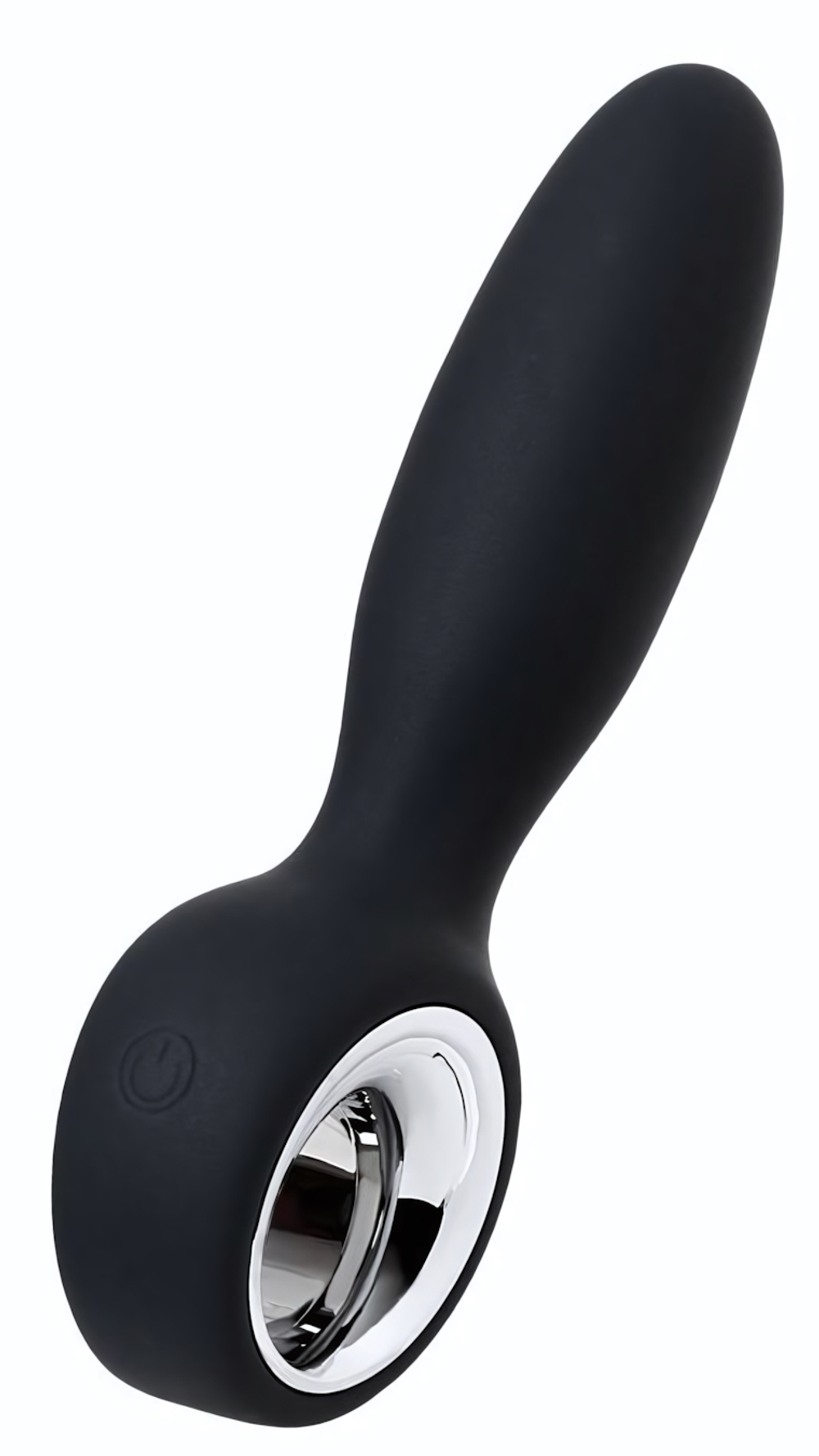 Черный анальный стимулятор Sagitta - 15 см. (Цвет: черный с серебристым)