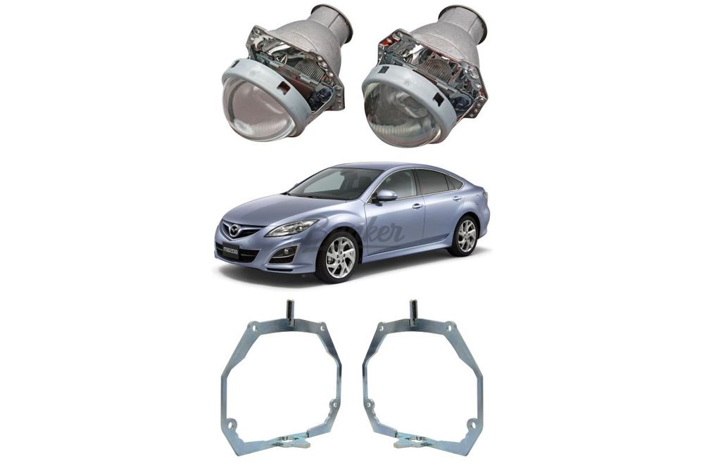 Готовый комплект для замены штатных линз Mazda 6 GH рестайлинг 2009-2013, AFS, Тип №2