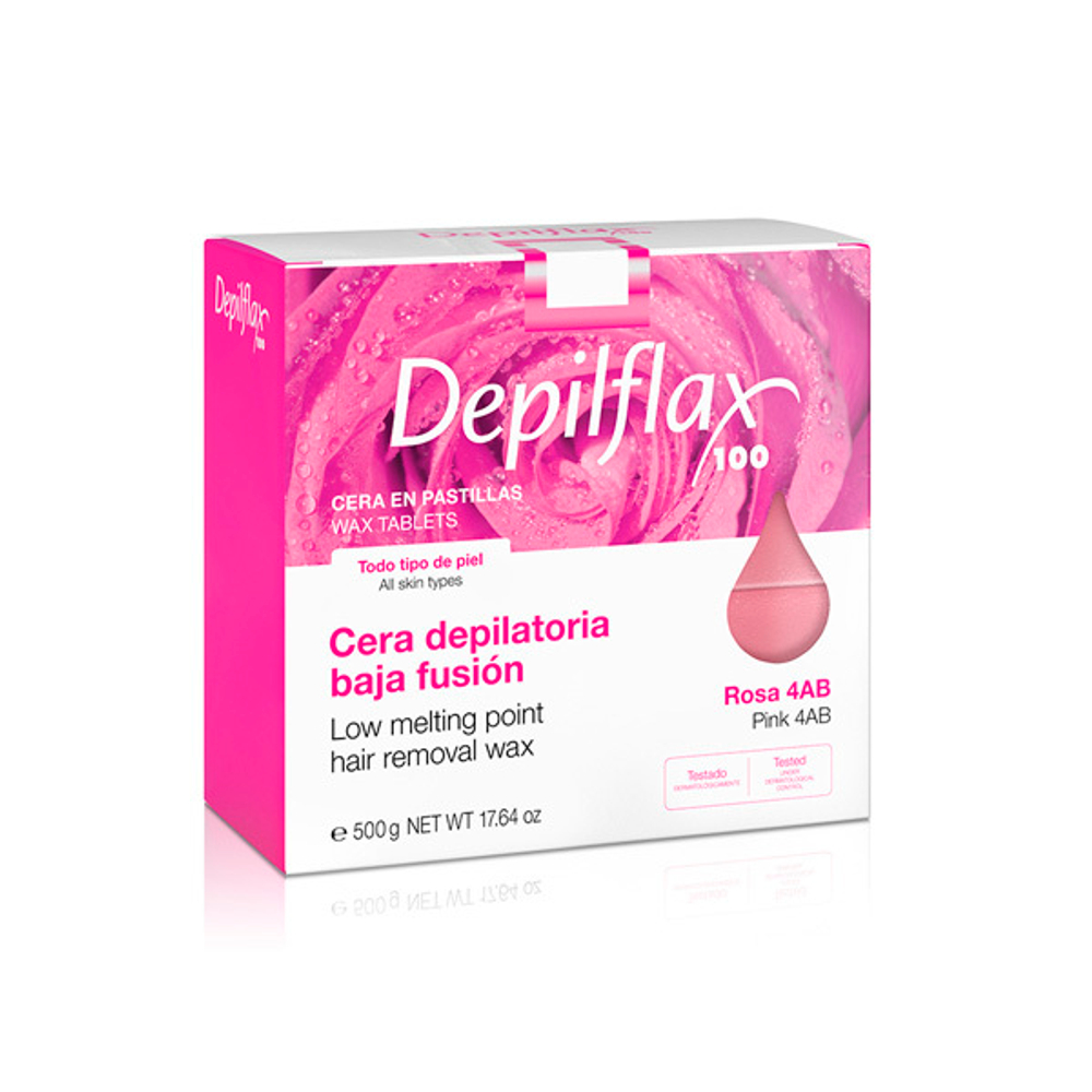 Воск горячий в брикетах Depilflax Extra Розовый 500г