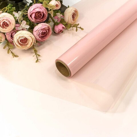 Упаковочная пленка 40мкм (0,58*10 м) Розовый, 1 шт.