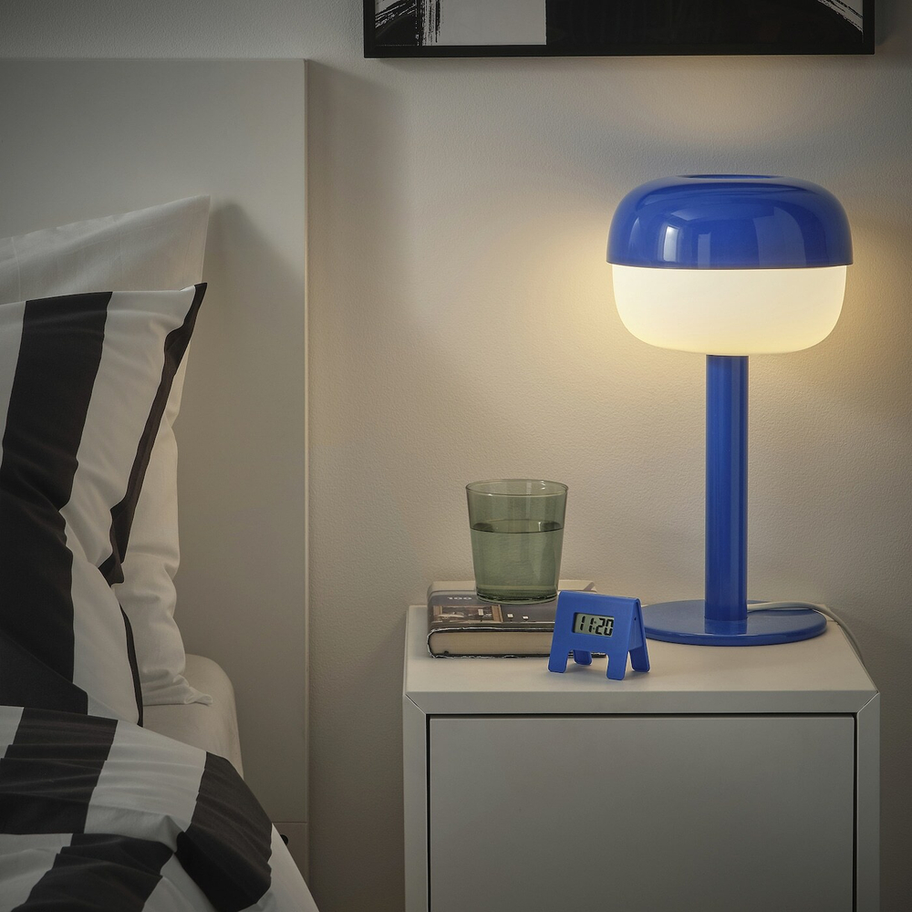 IKEA KUPONG  (ИКЕА КУПОНГ)  -  Будильник, ярко-синий, 7x6 см