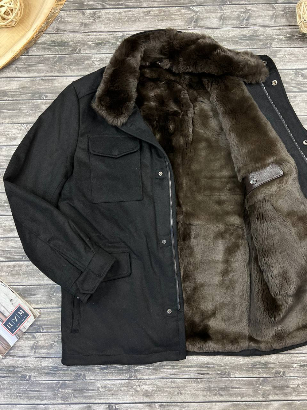 Куртка кашемировая с мехом Loro Piana