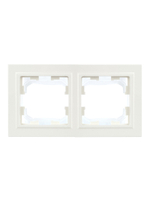 BRITE Рамка 2-местная IP44 РУ-2-БрБ-44 белый IEK
