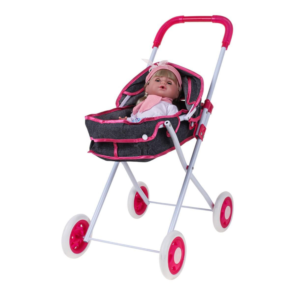 Коляска для куклы лежачая, пакет 918D-8