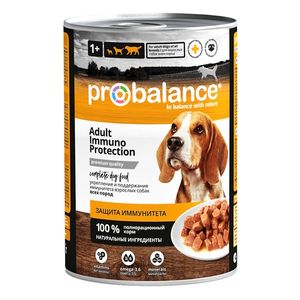 Влажный полнорационный корм для собак ProBalance Immuno Protection Adult защита иммунитета, с говядиной