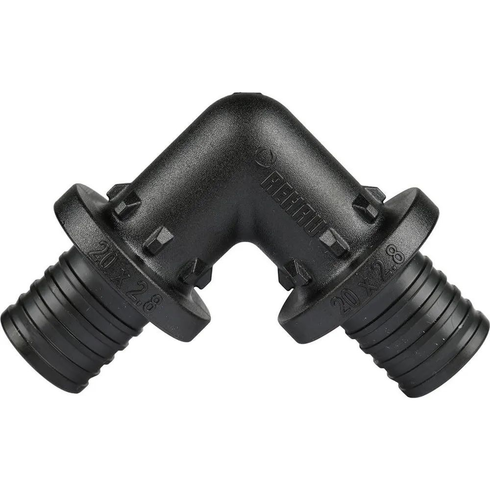 Угольник для PE-X труб аксиальный PPSU Дн 20х90гр RAUTITAN PX Rehau 11600221001