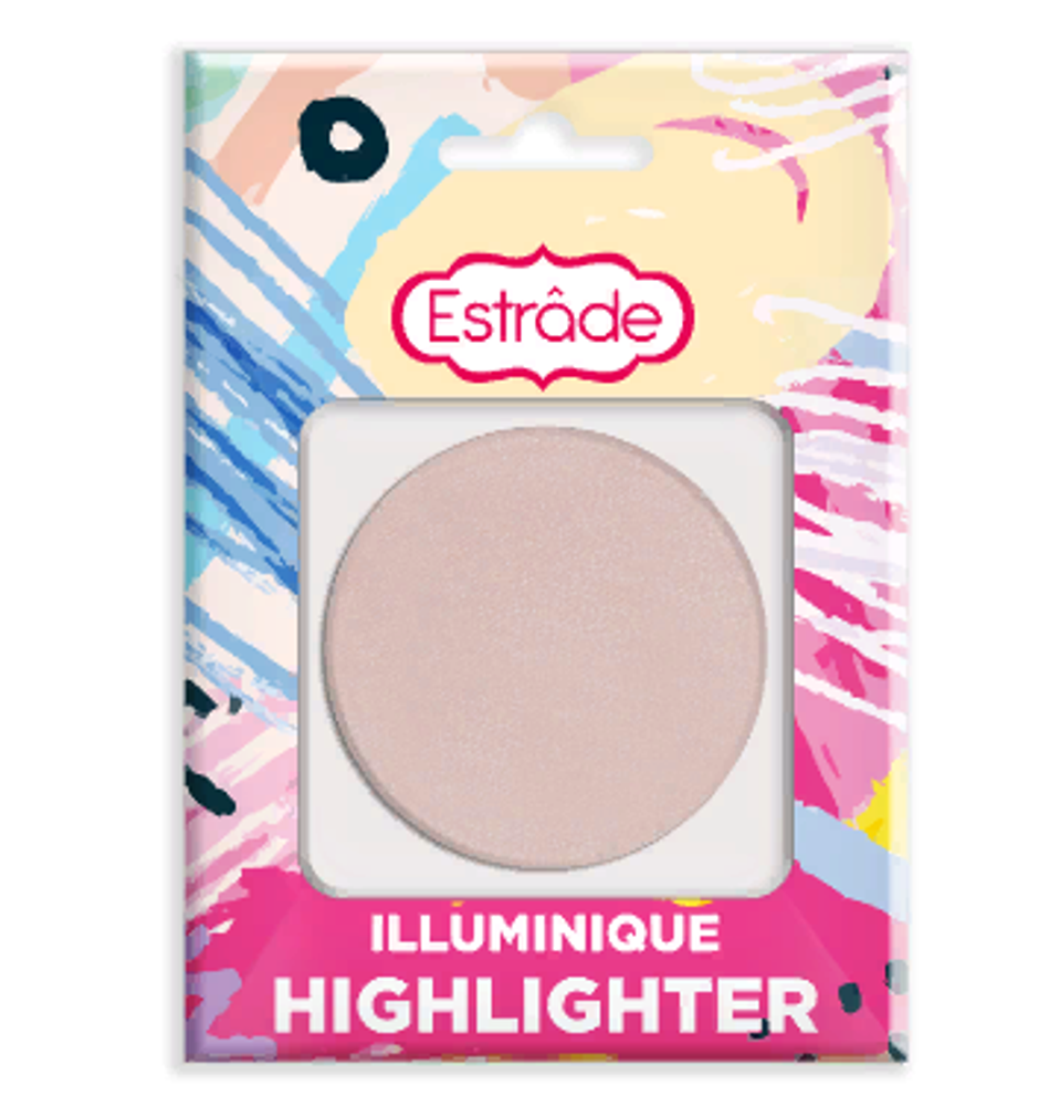 Estrade Хайлайтер для лица Illuminique Highlighter Иллюминик, тон №304, Розовое сияние, в блистере