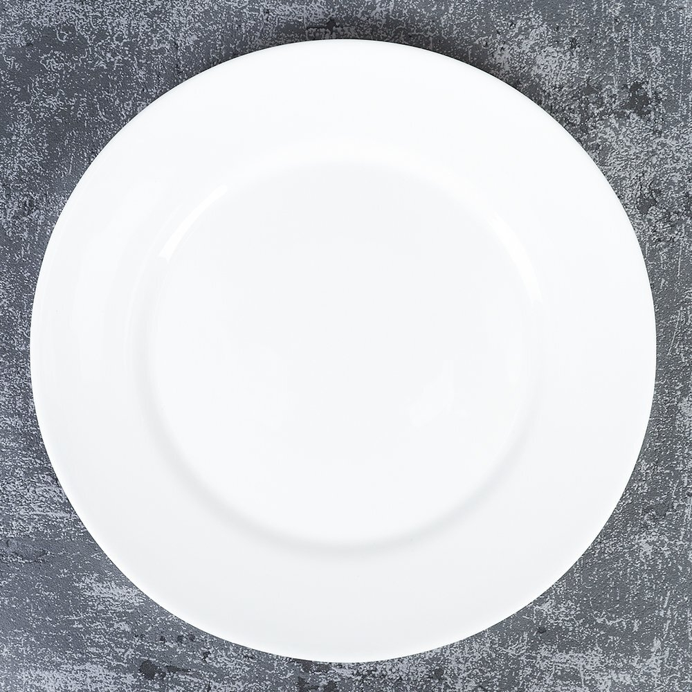 Тарелка 190 мм белая гладкая форма / LPP75 (white) /уп 6/48/