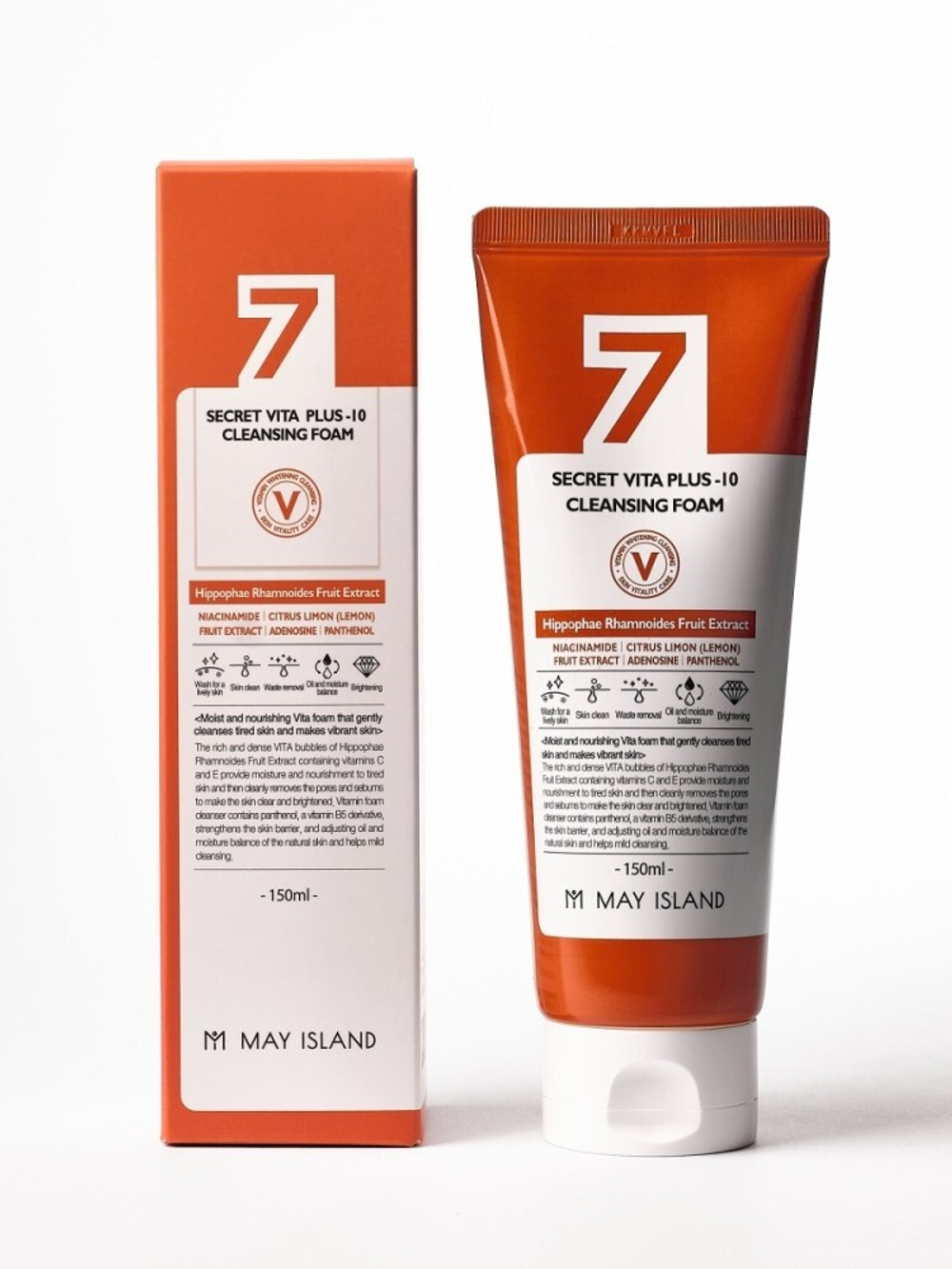 [May Island] 7 Days Secret Vita Plus-10 Cleansing Foam - Пенка с эффектом осветления, 150 мл