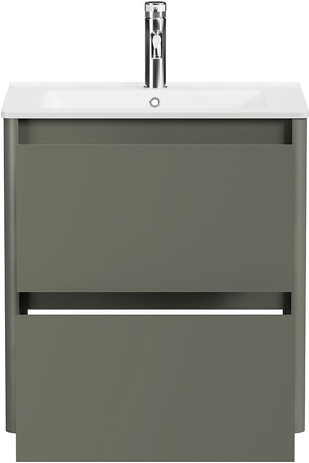 Тумба с раковиной Allen Brau Gravity 60 1.370008.CGM олива матовая