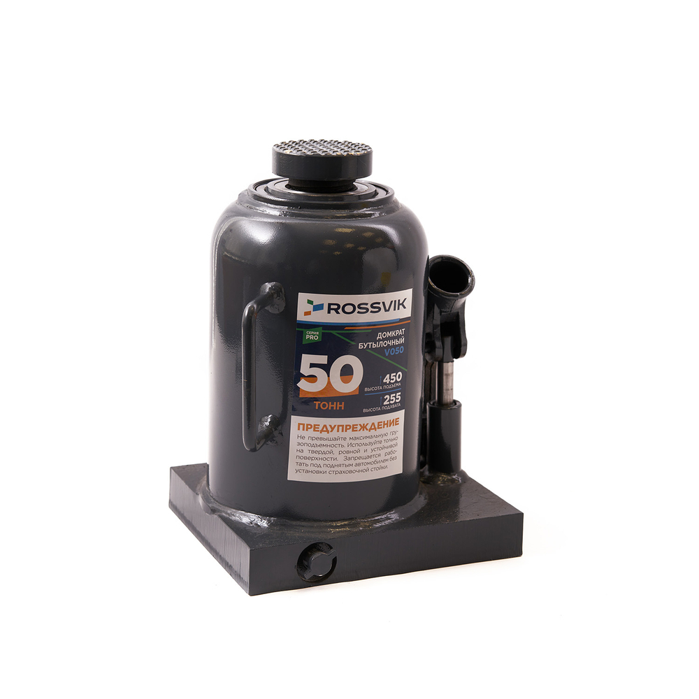 Домкрат бутылочный ROSSVIK PRO V050, г/п 50,0т