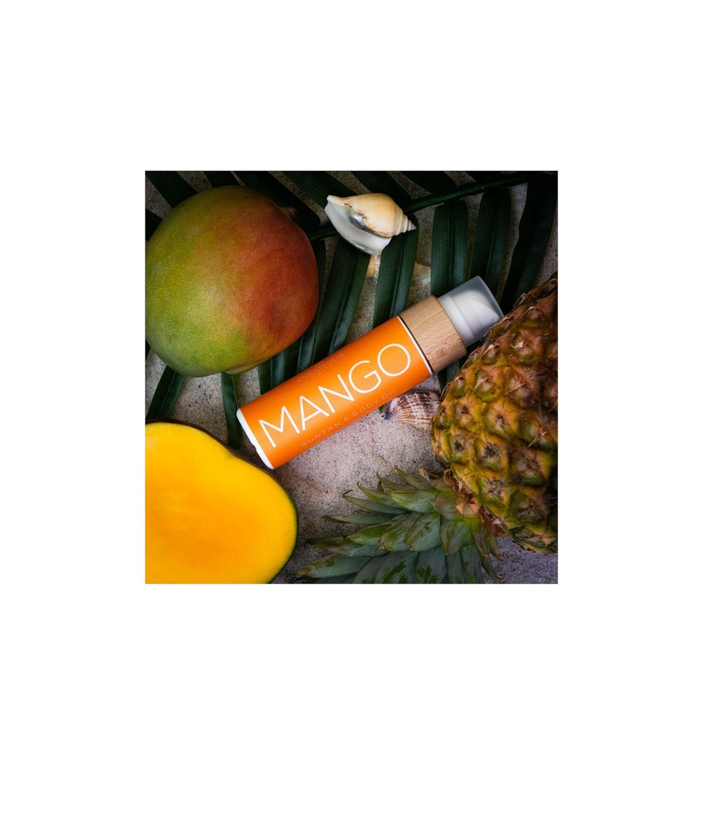 COCOSOLIS MANGO - уходовое масло для загара для оснований защитных фильтров /  z zapachem Mango 200  ml  / GTIN 3800500519920