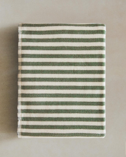 Zara Home - Красочное полосатое банное полотенце, зеленый, 50х90 см