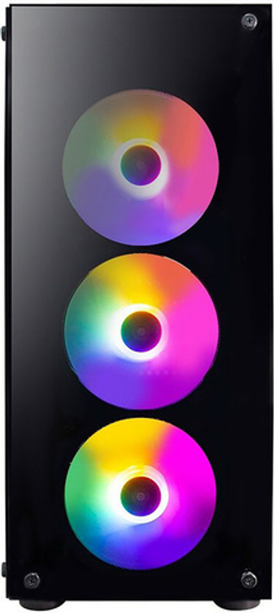 Корпус для компьютера 1STPLAYER FIRE DANCING V3-B / ATX, TG / 4x120mm LED fans inc. / V3-B-4F1