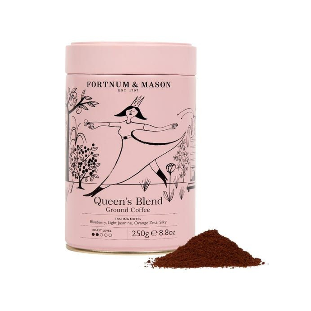 Fortnum and Mason Молотый кофе Queens Blend в банке, 3 банки по 250г