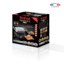 Умный электрогриль Tefal Optigrill+ GC716D12 с насадкой для вафель