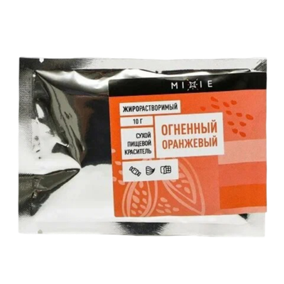 Краситель сухой жирорастворимый MIXIE Огненный оранжевый 10 гр