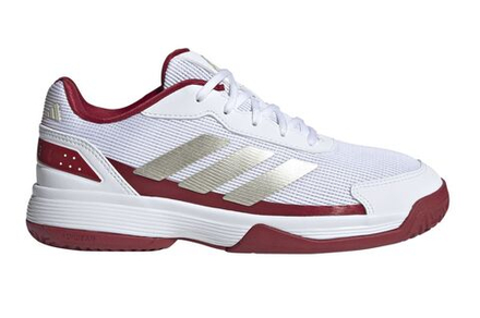 Детские кроссовки для Падел Adidas Kids Crazyquick Shoes - cloud white/ice gold metallic/cloud white