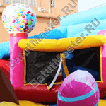 Коммерческий надувной батут "Мороженое" 6*6*3.5 м