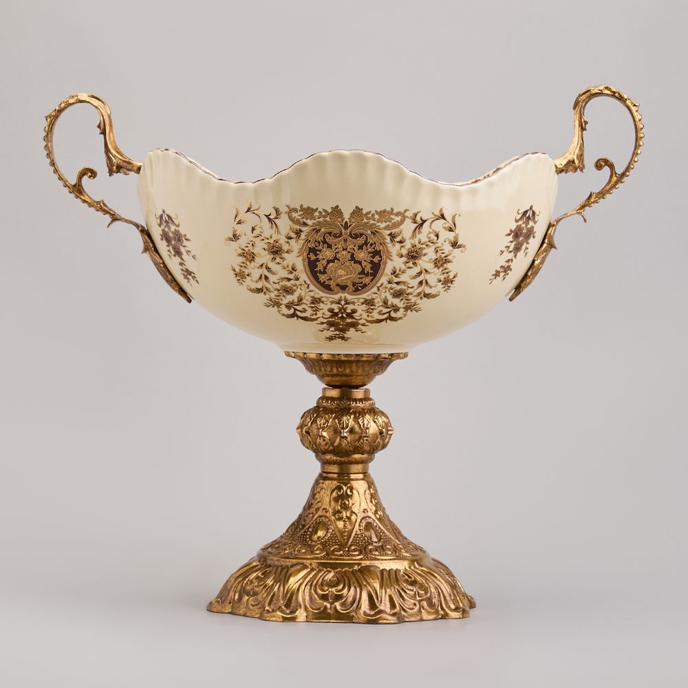 БЛЮДО НА НОЖКЕ 37*27*33 СМ