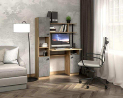 Стол компьютерный СК-7 дуб крафт/ателье