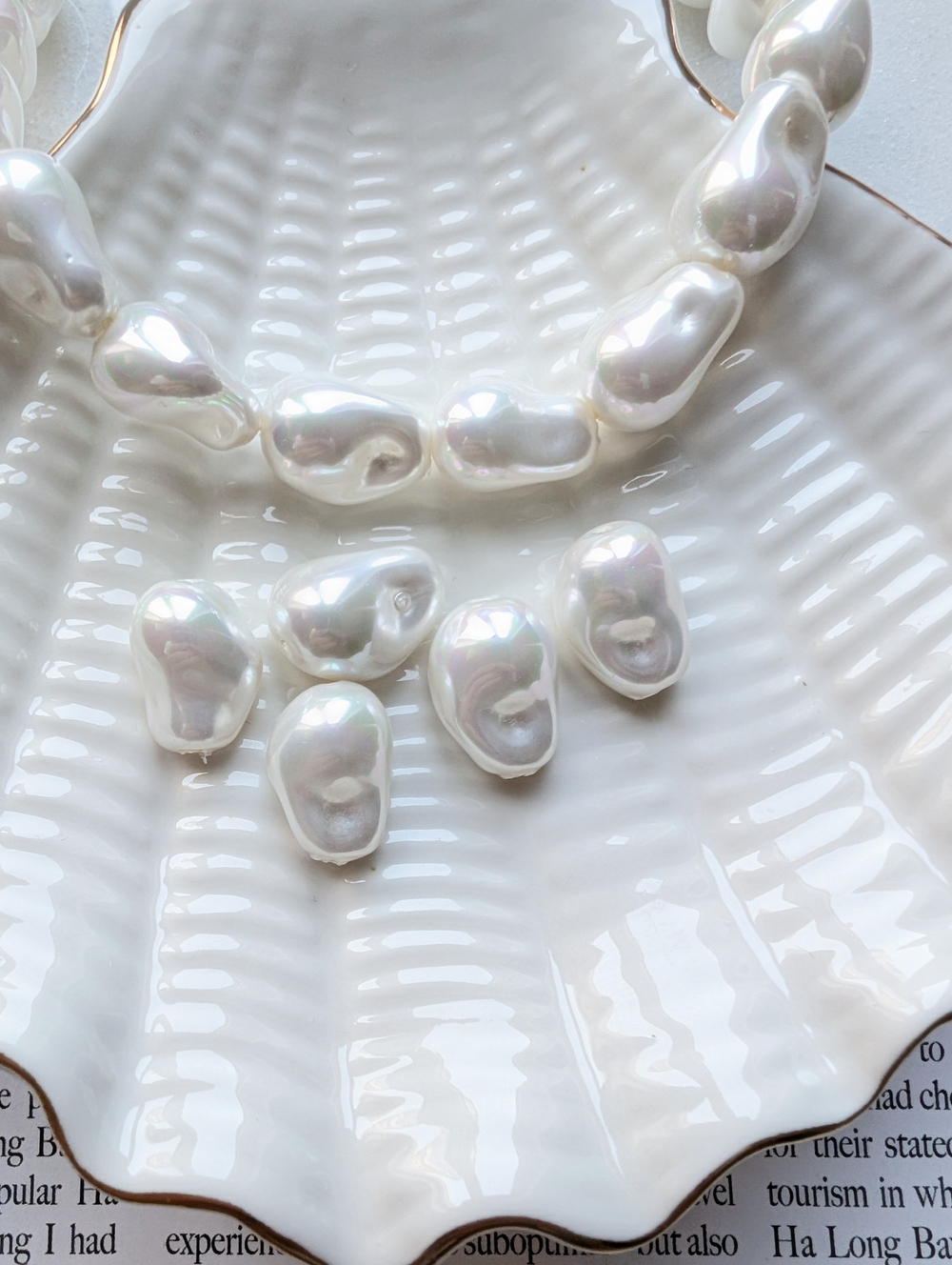 Жемчуг Майорка барочный 10*15мм