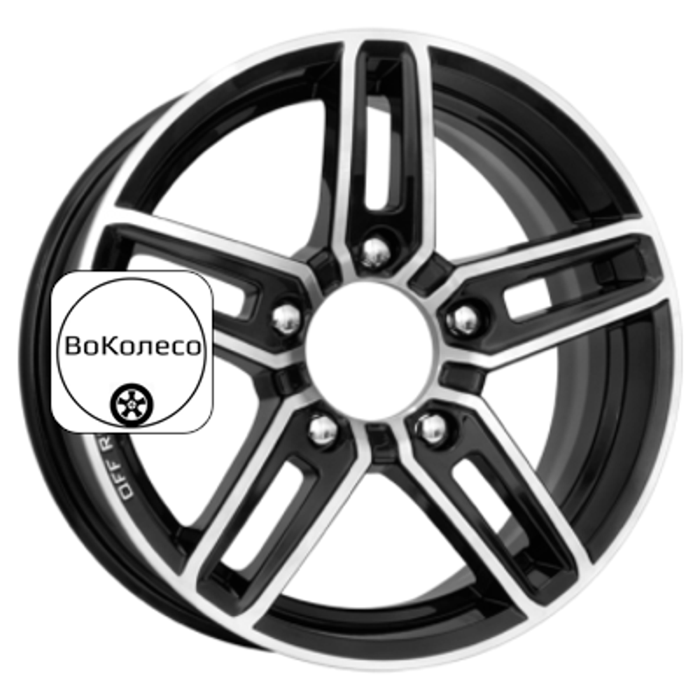 6,5x16/5x139,7 ET40 D98 Дон (КС588) Алмаз черный K&K