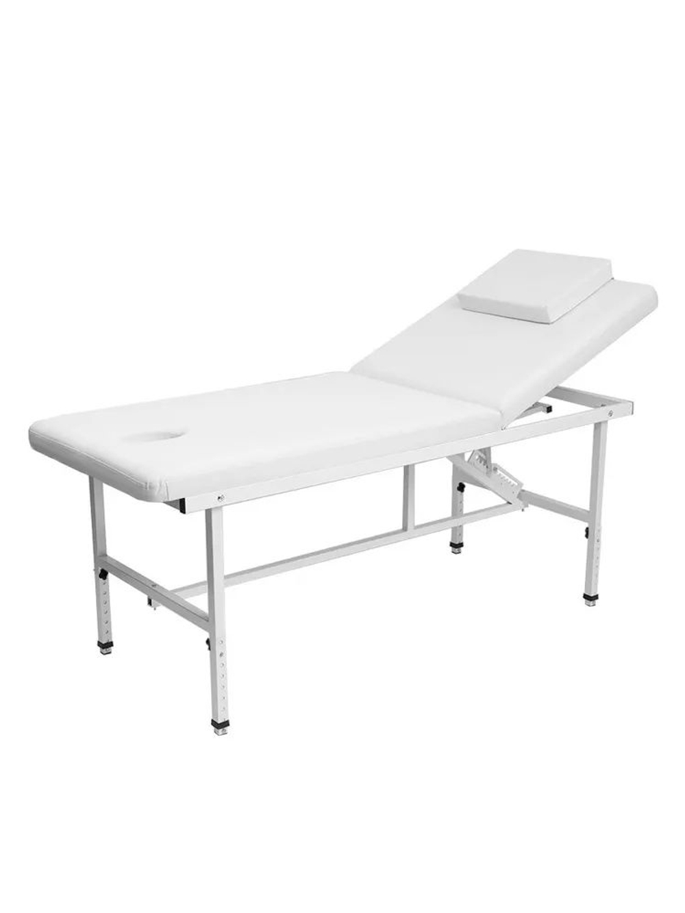 Массажный стол стационарный Massagecomplekt, с регулировкой высоты и вырезом для лица, 190/70, черный