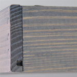 Набор деревянных подносов 38х28 см в стиле рустик (состаренный), 2 шт, столики для завтрака в постель Флоутард, для кухни, серый