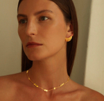 чокер hexagon золото