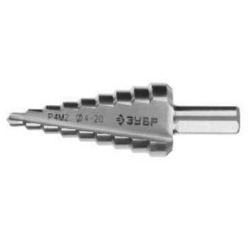 Сверло ступенчатое ЗУБР 4-20мм 9 ступеней 29665-4-20-9