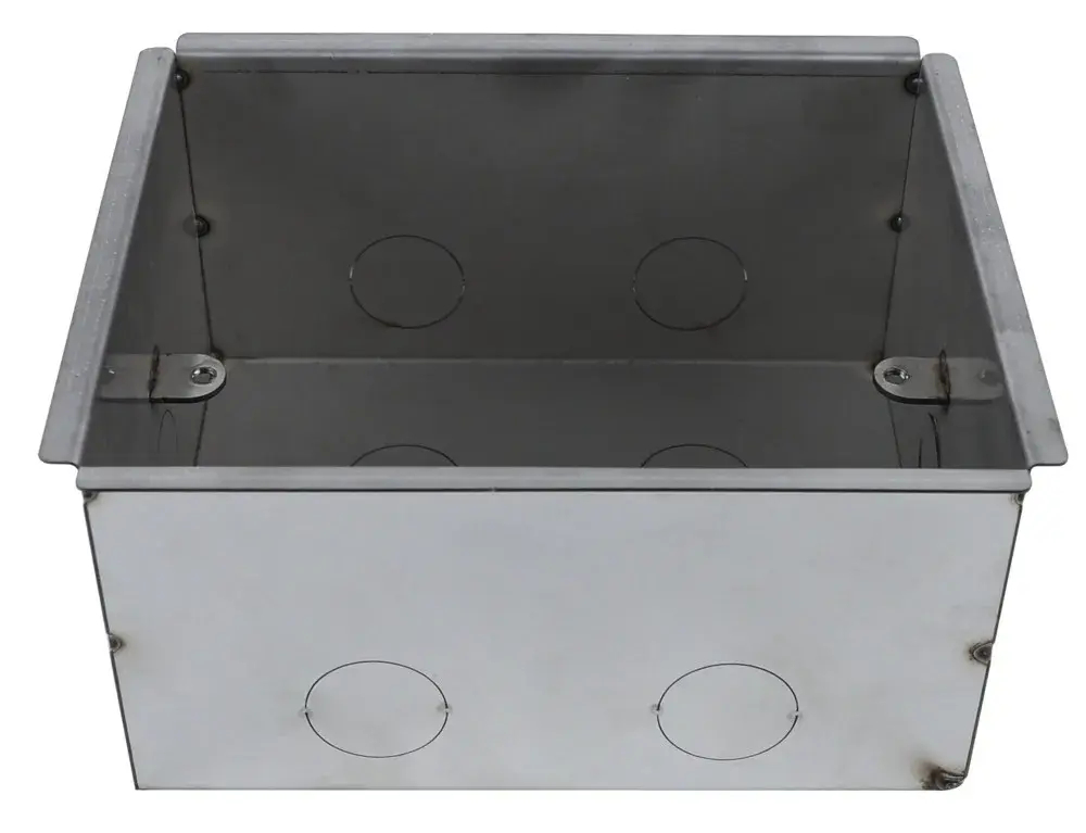MultiDesk Коробка монтажная для бетонных полов для люка на 8 модулей СТАЛЬ