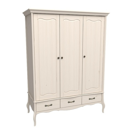 Шкаф 3х дверный с глухими дверями «Прованс» бежевый воск