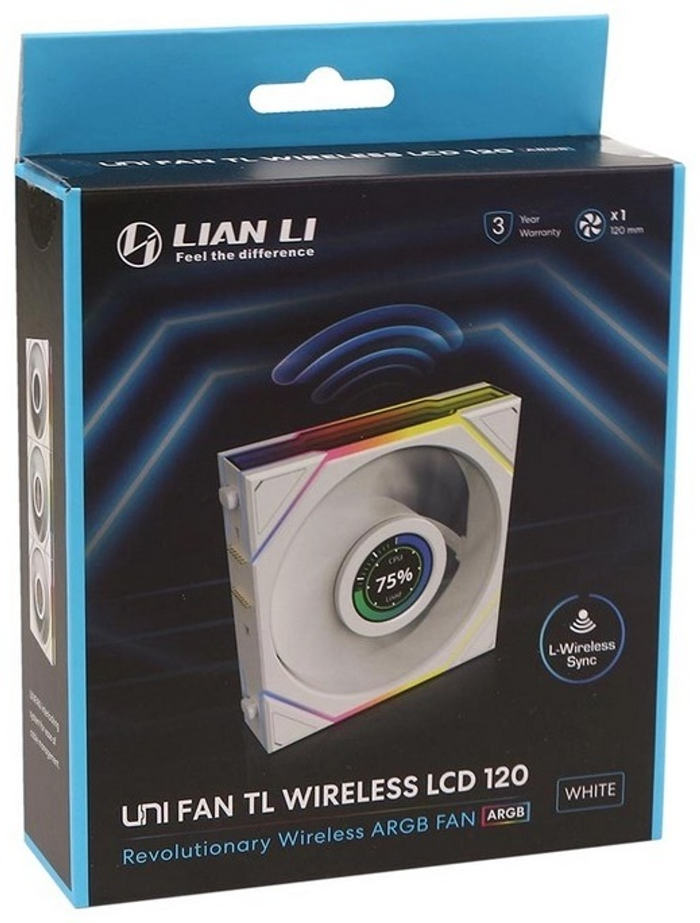 Вентилятор LIAN LI Uni Fan TL Wireless LCD 120 ARGB 12TLLCD1W1W