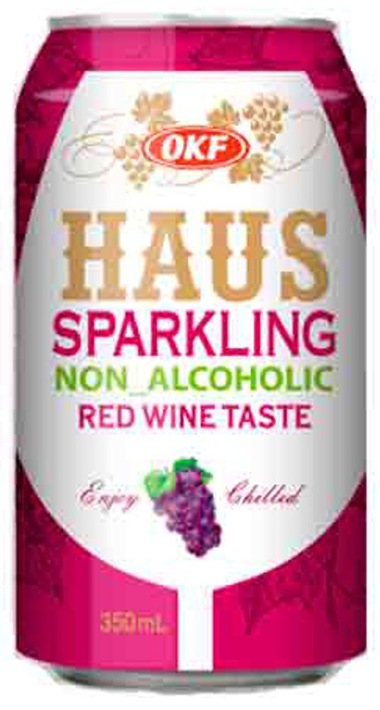 Газированный напиток OKF Haus Red Wine &quot;Красное Вино&quot; 0.35 - банка
