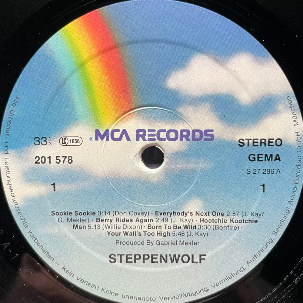 Steppenwolf ‎– Steppenwolf (Германия 1981г.)
