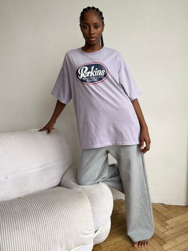 Футболка Perkins лилового цвета
