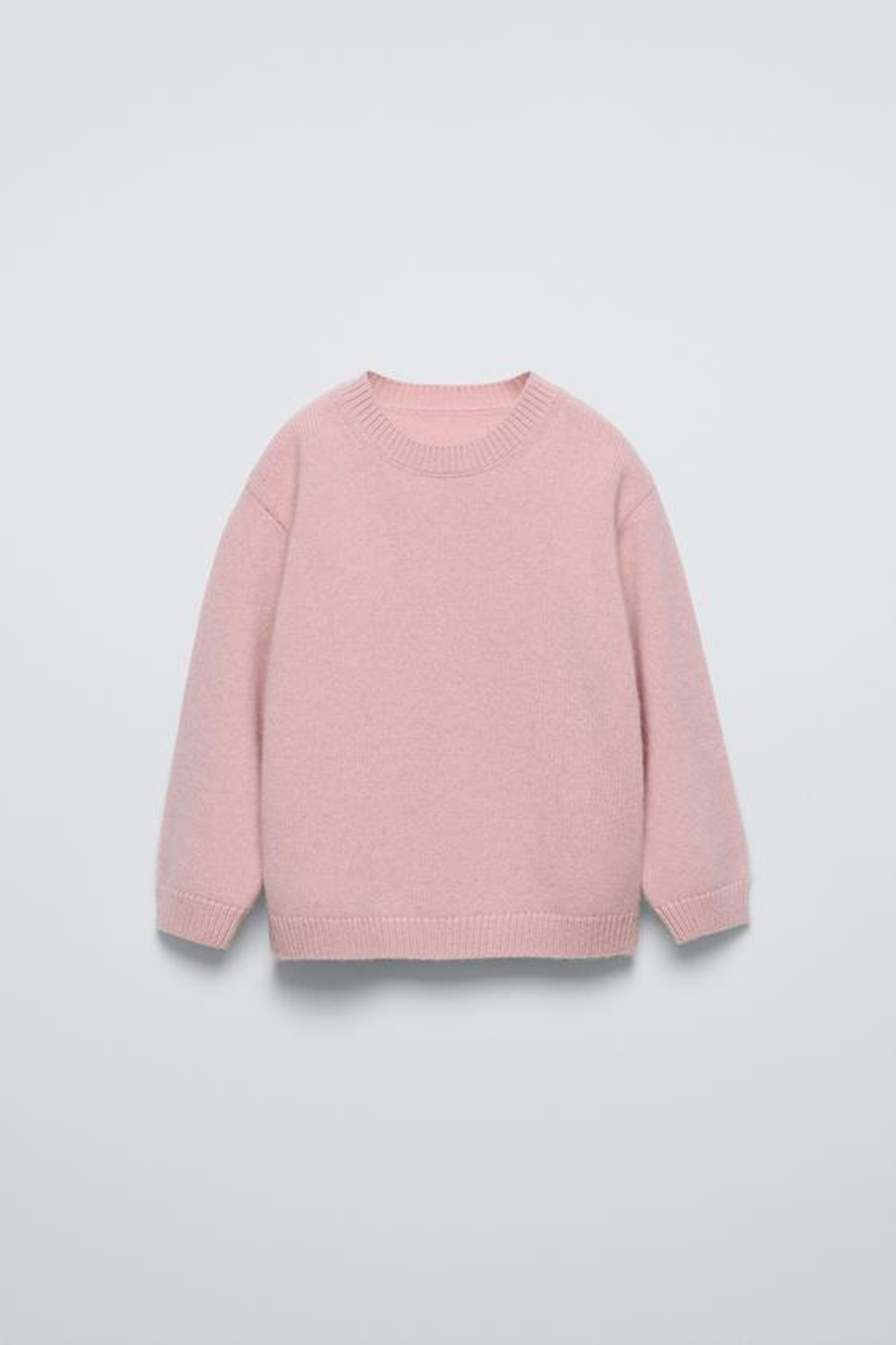 ZARA СВИТЕР ИЗ 100% КАШЕМИРА, ПЫЛЬНО-РОЗОВЫЙ