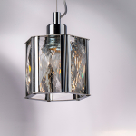 722014 Люстра LIMPIO 1х40W E27 ХРОМ/ПРОЗРАЧНЫЙ