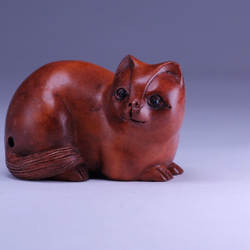 Нэцкэ Кошка