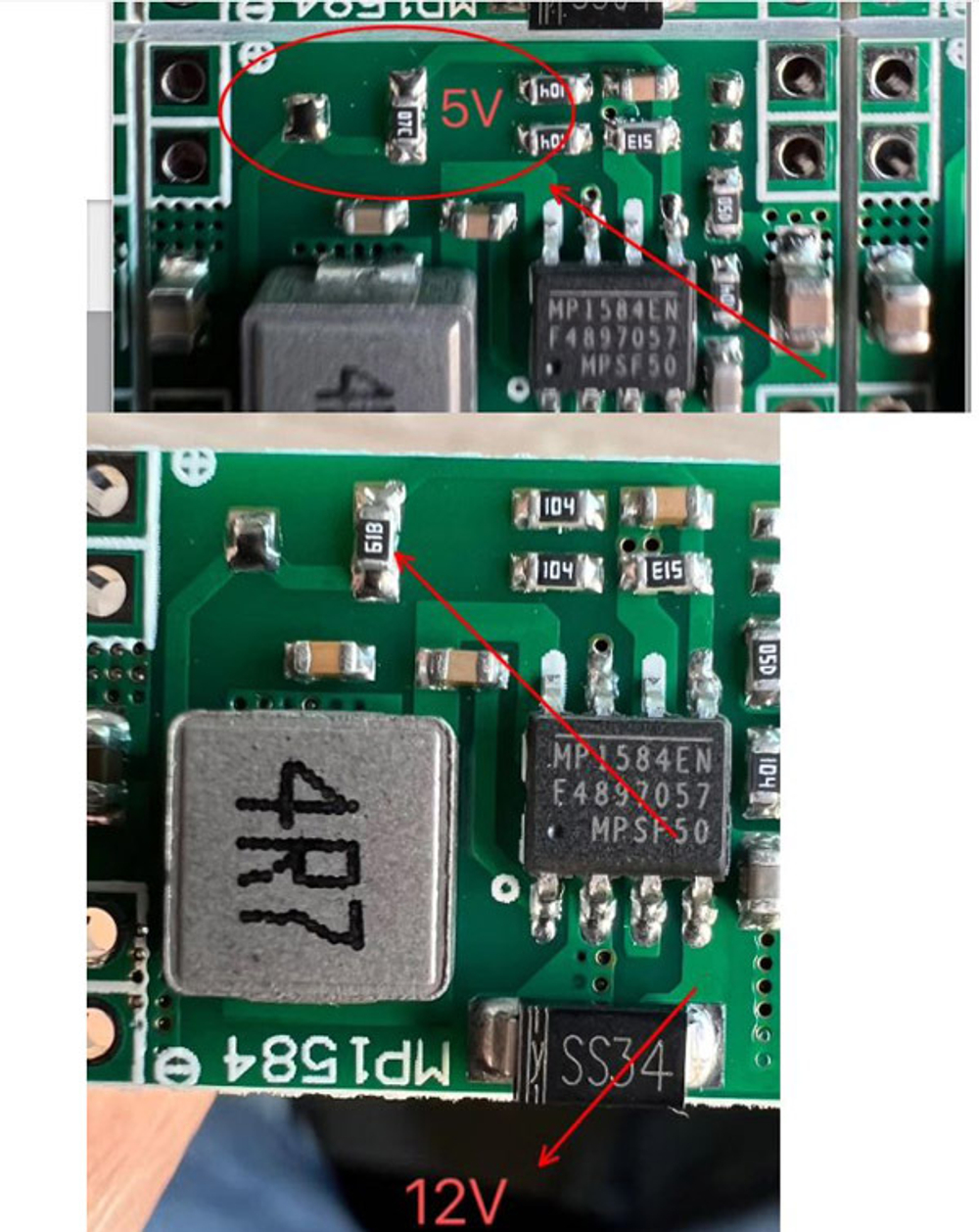Понижающий модуль MP1584EN-12V/3А